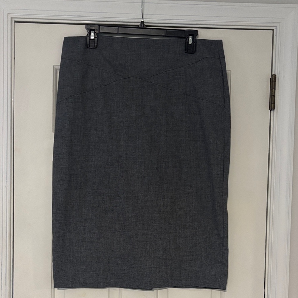 New York & Company Dark Gray Pencil Skirt - Tailored Office Style